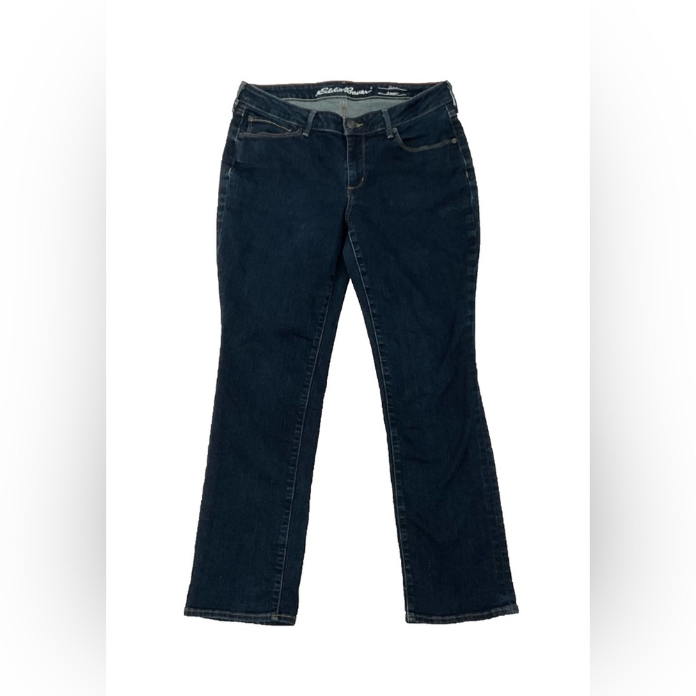 Eddie Bauer Curvy Straight Jeans Women’s Petite Size 12